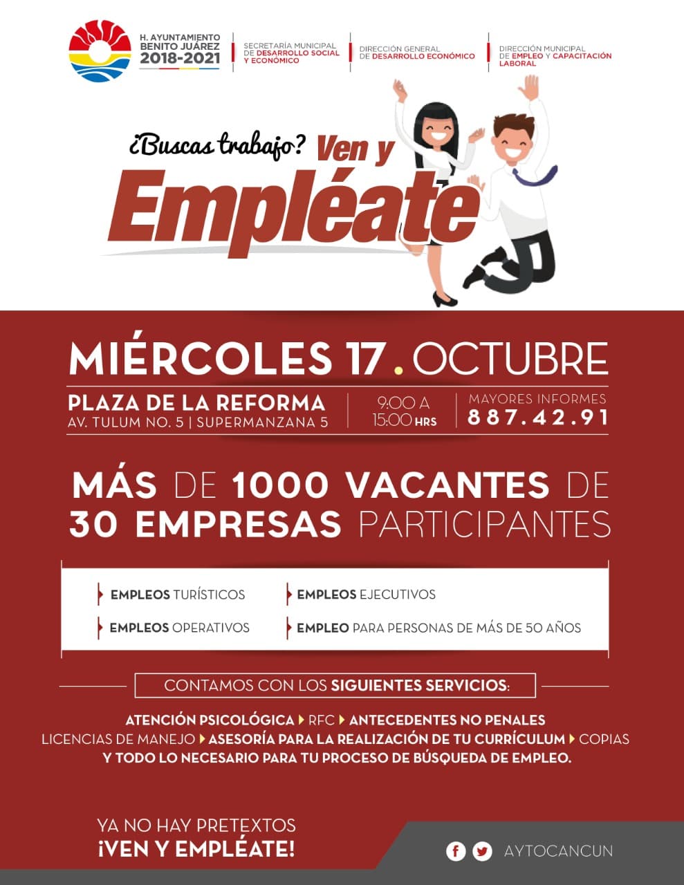 Mara Lezama impulsa el empleo con el programa "Ven y Empléate"
