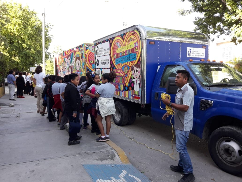 Llega a Cancún Museo Itinerante que previene de quemaduras en niños