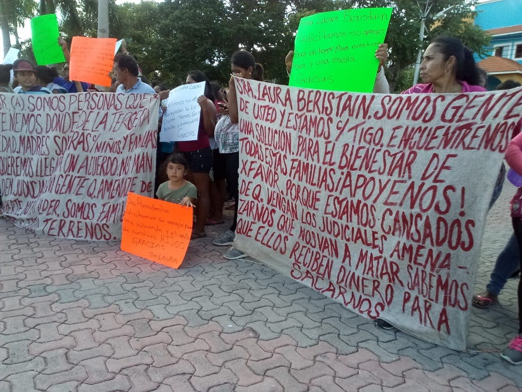 Exigen invasores de La Nueva Esperanza dotación de servicios básicos