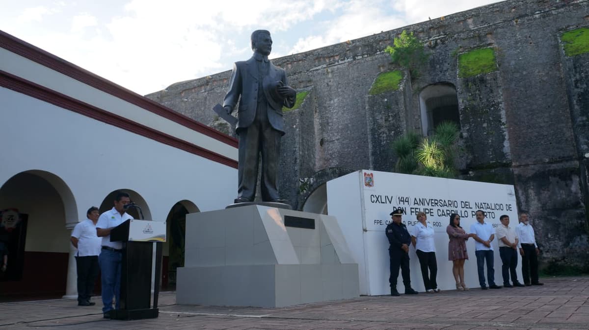 Celebran en Felipe Carrillo Puerto el aniversario del natalicio del líder político