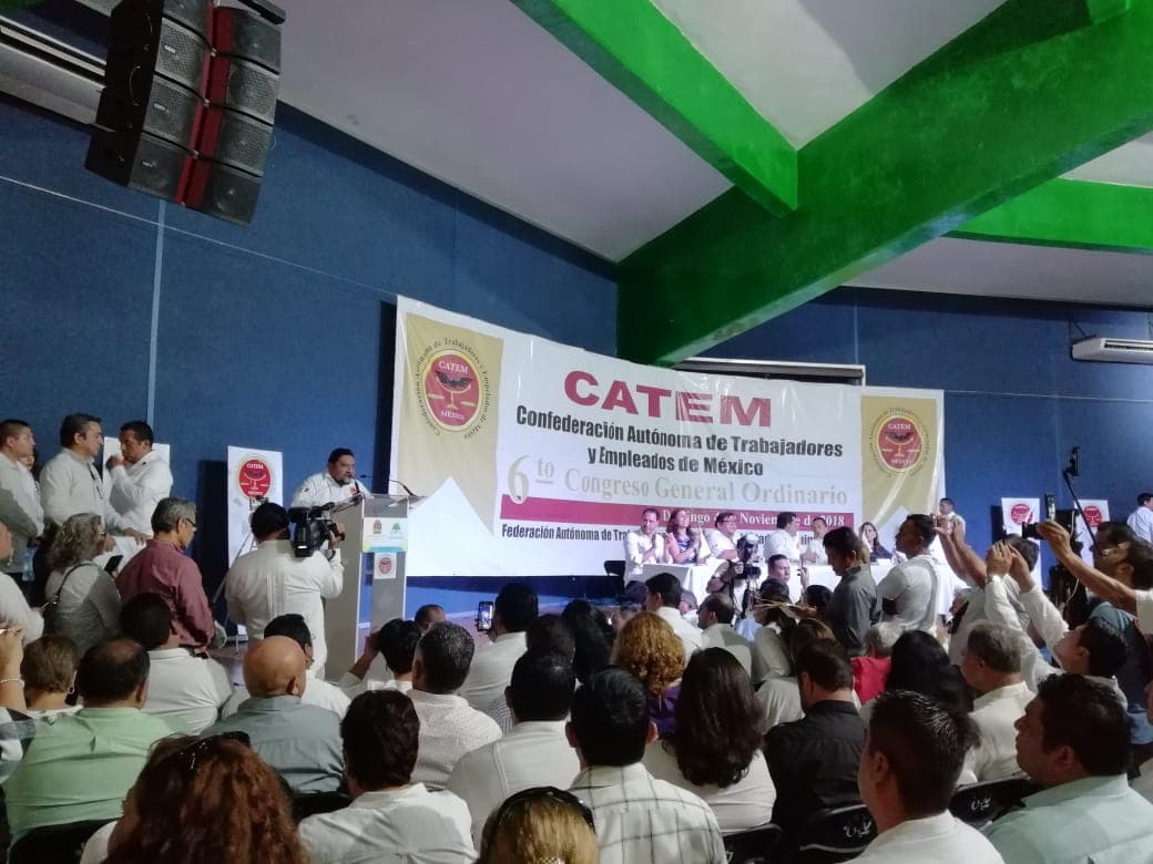 Se estrena sindicato morenista CATEM con congreso