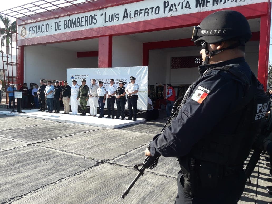 Dan banderazo del operativo Guadalupe Reyes en Cozumel
