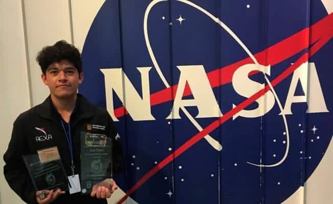 Joven le debe 20 mil pesos a su escuela por concursar en la NASA