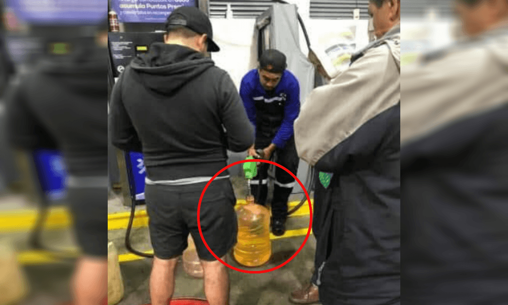 ¡Mucho ojo! Este es el peligro de reutilizar recipientes para almacenar gasolina
