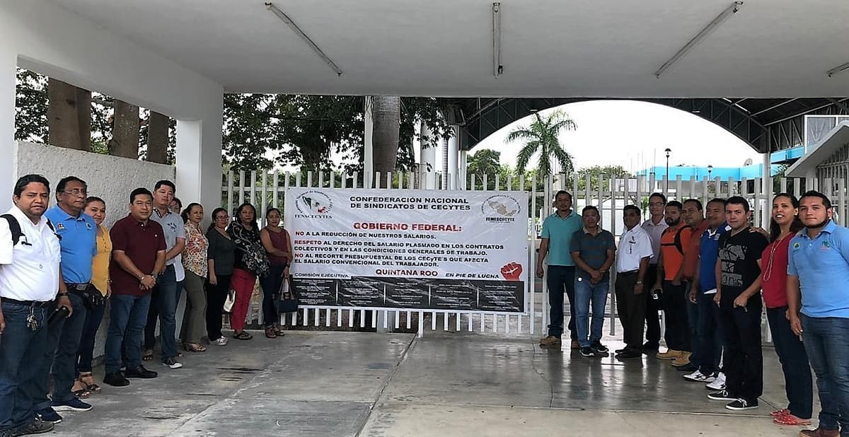 Cecyte de Quintana Roo se va a paro