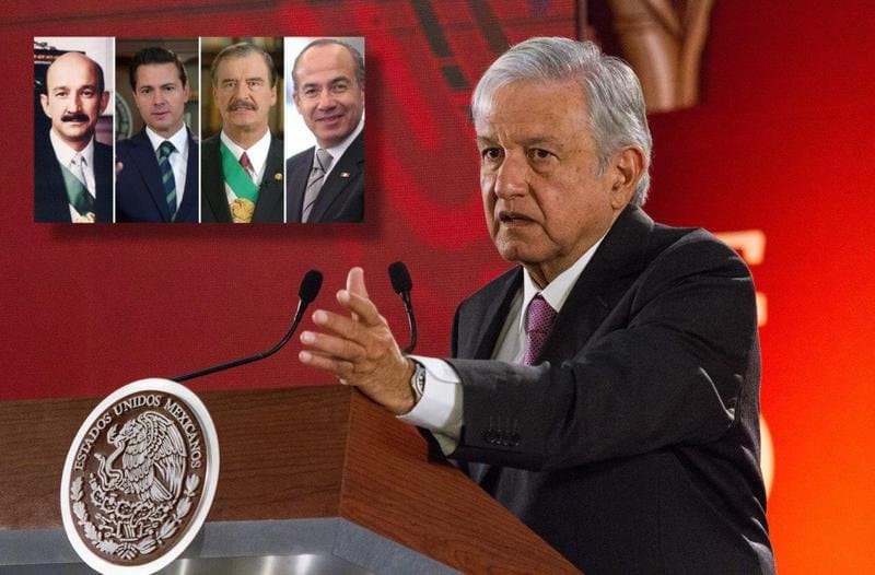 AMLO confirma que ningún ex presidente cobra pensión