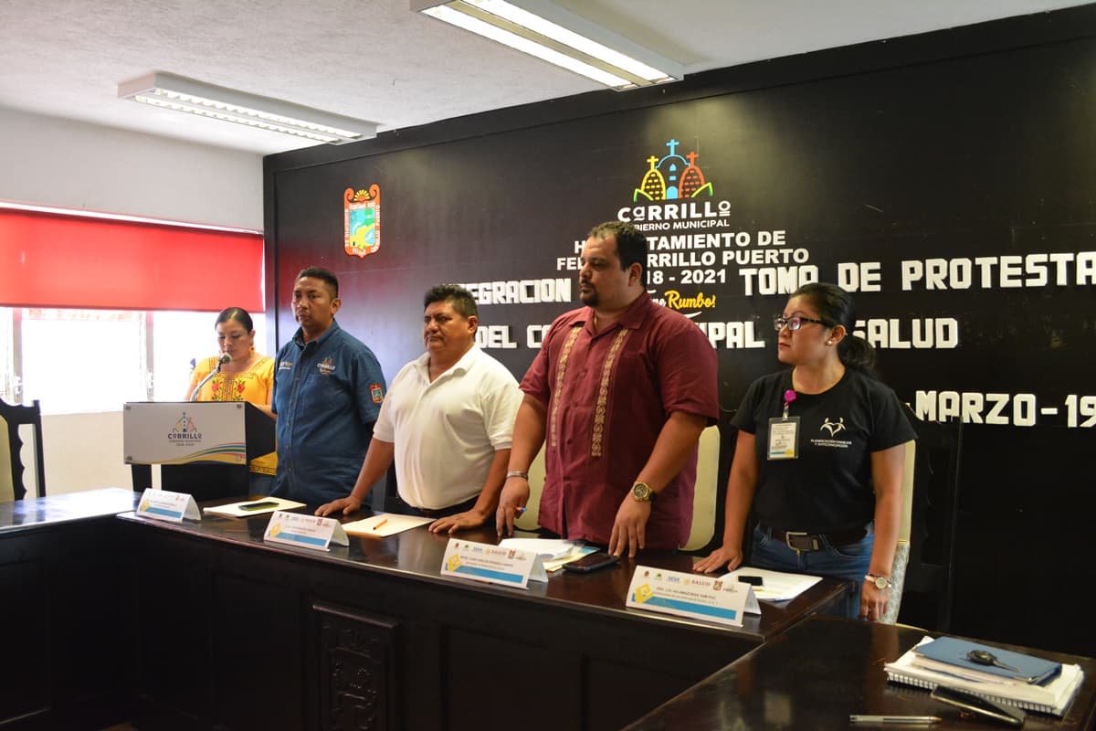 Instalan Comité Municipal de Salud en Felipe Carrillo Puerto