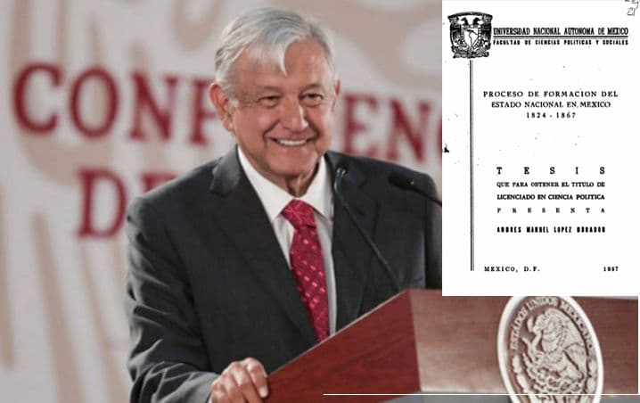 AMLO se tituló de la UNAM con esta tesis