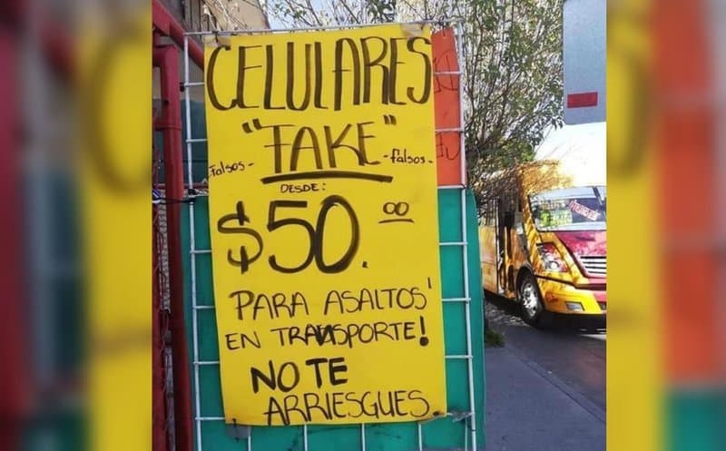 Venden celulares "fake" para entregar en caso de asalto