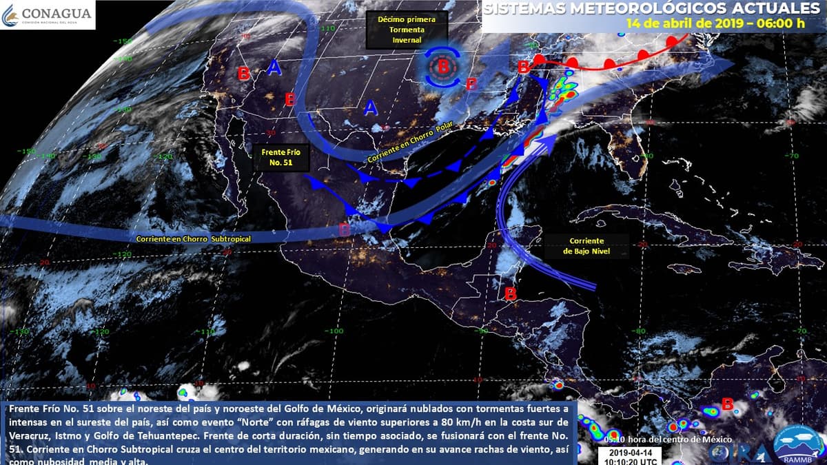 Clima: Calor, nublados y algunas lluvias con tormenta para Q. Roo