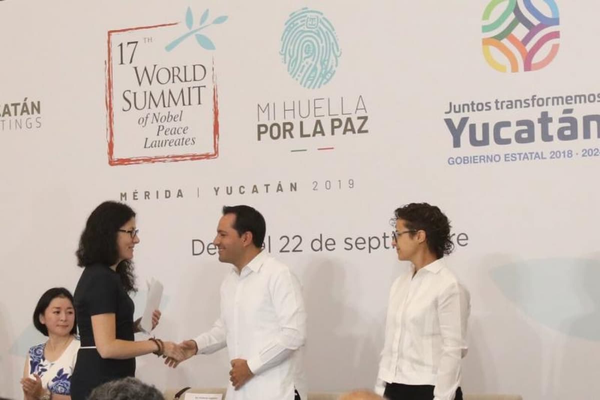 Yucatán será sede de la Cumbre Mundial de Premios Nobel de la Paz