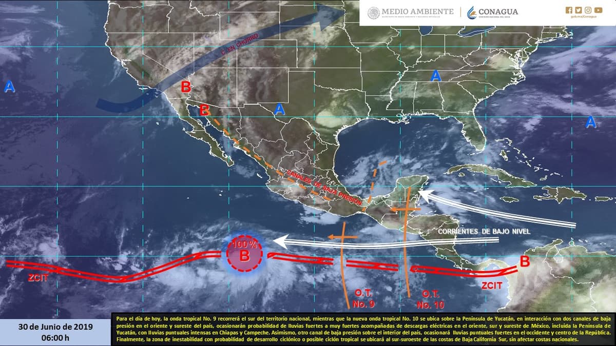 Clima: Lluvias aisladas con actividad eléctrica en Q. Roo