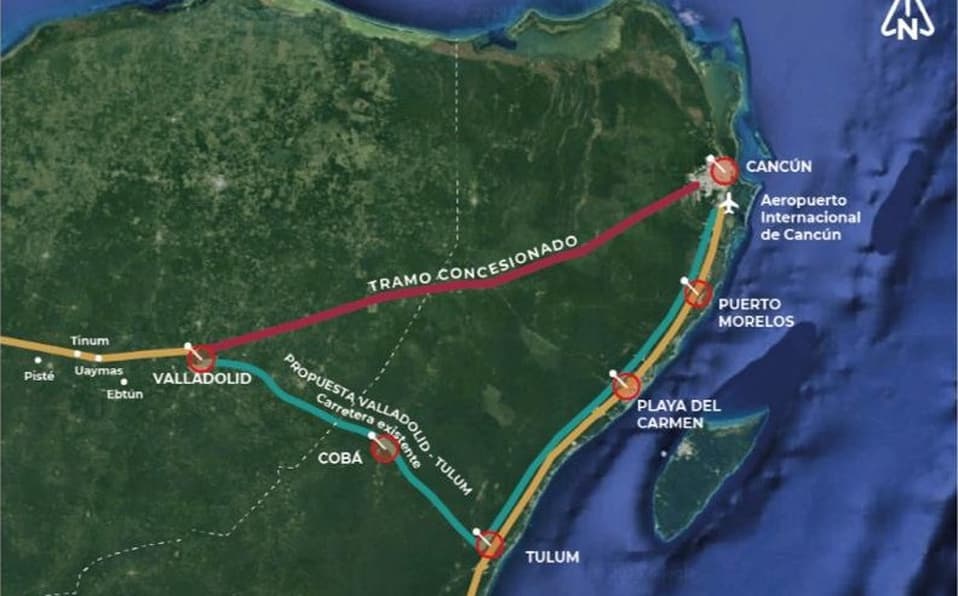Anuncian cambio de ruta del Tren Maya y ahorro de 5 mil 500 millones de pesos