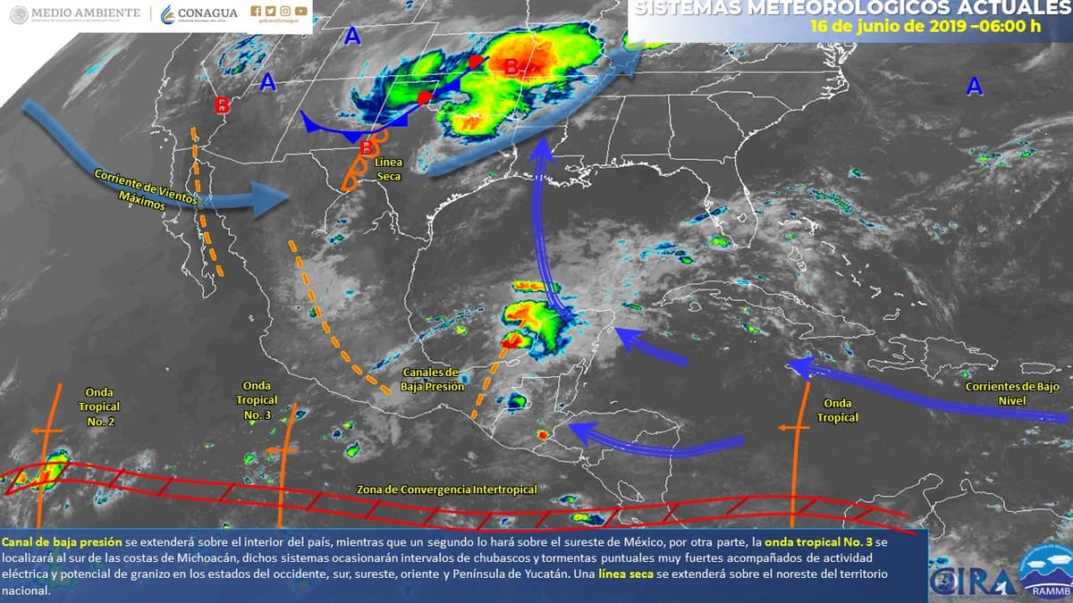 Clima: Domingo caluroso con probables lluvias aisladas