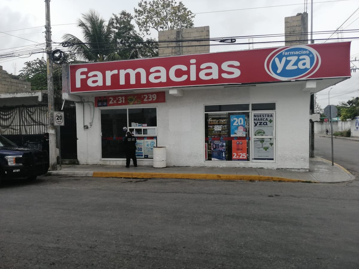 Asaltan farmacia en Playa del Carmen