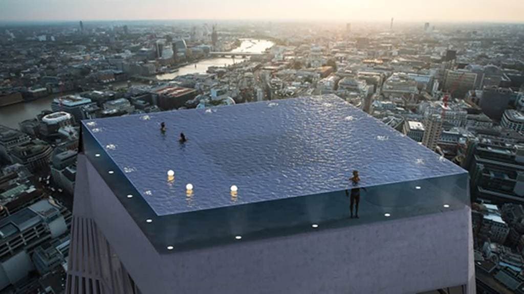 Londres tendrá piscina en azotea con vista de 360 grados