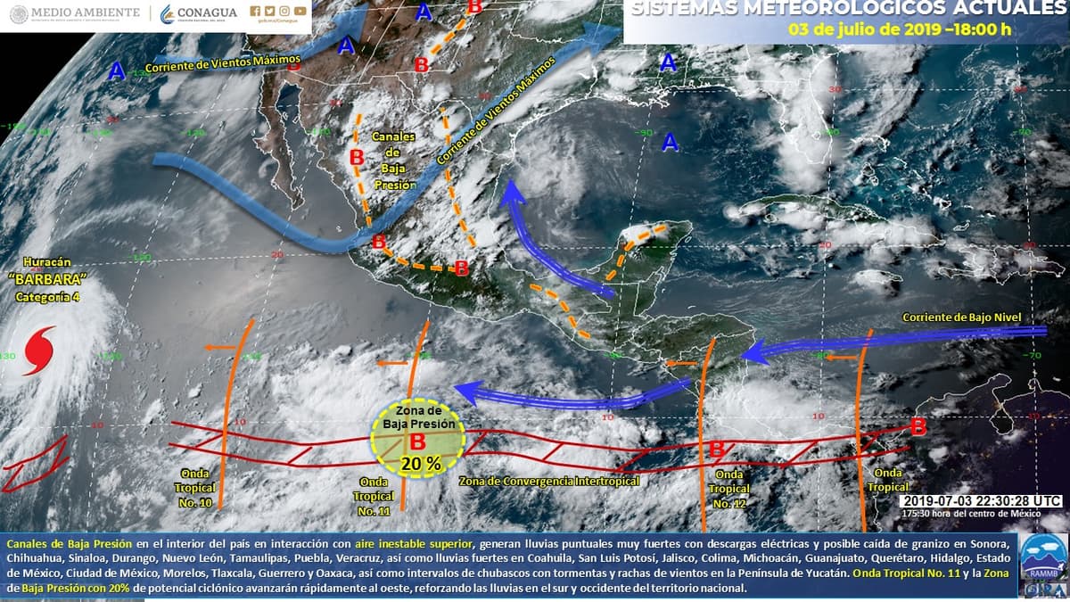 Clima: Hay probabilidades de lluvia en Q. Roo
