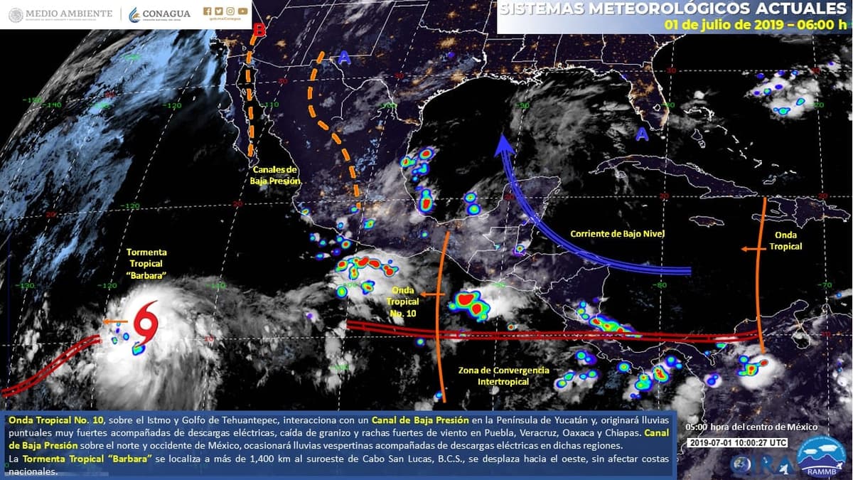 Clima: Se esperan lluvias en sur y norte de Q. Roo por la tarde