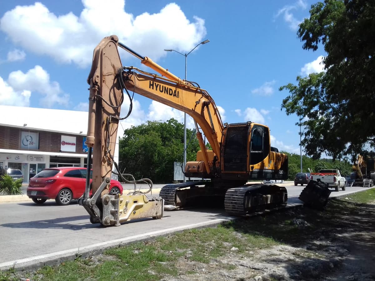 Comienza repavimentación del Arco Vial en Playa del Carmen
