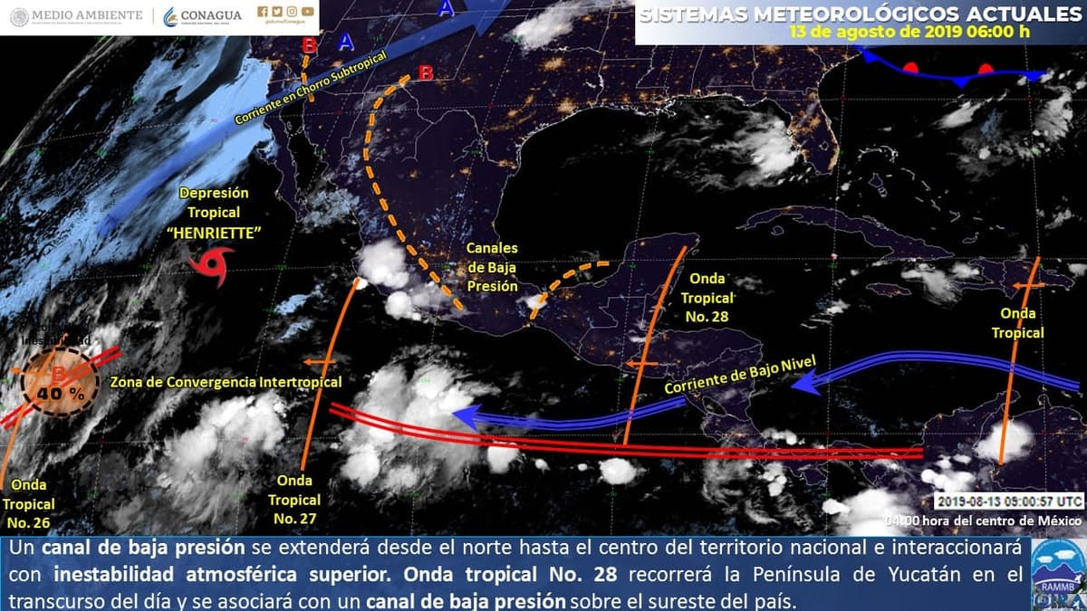 Clima: Habrá lluvias por la tarde debido a la onda tropical 28