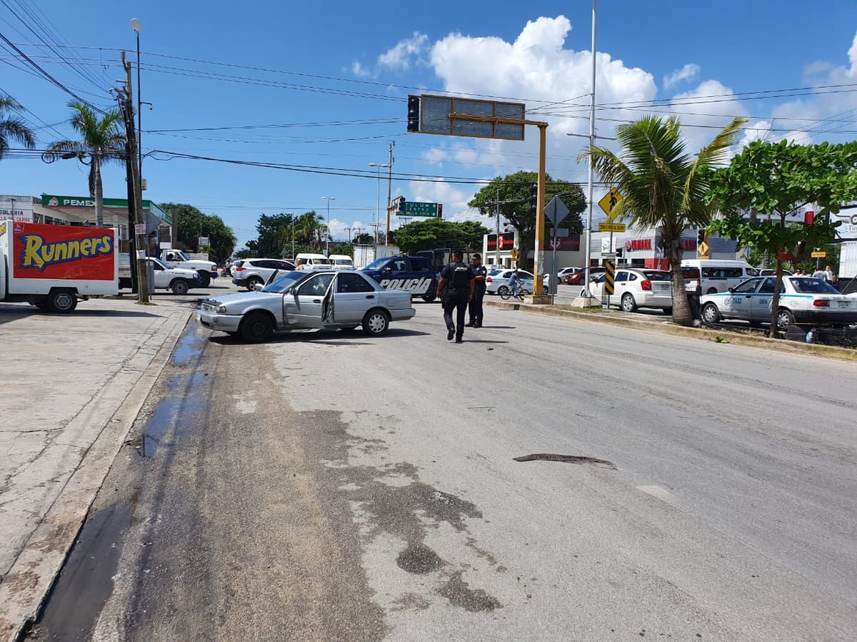 Ejecutado frente al Super Aki de la av. Juárez, en Playa del Carmen