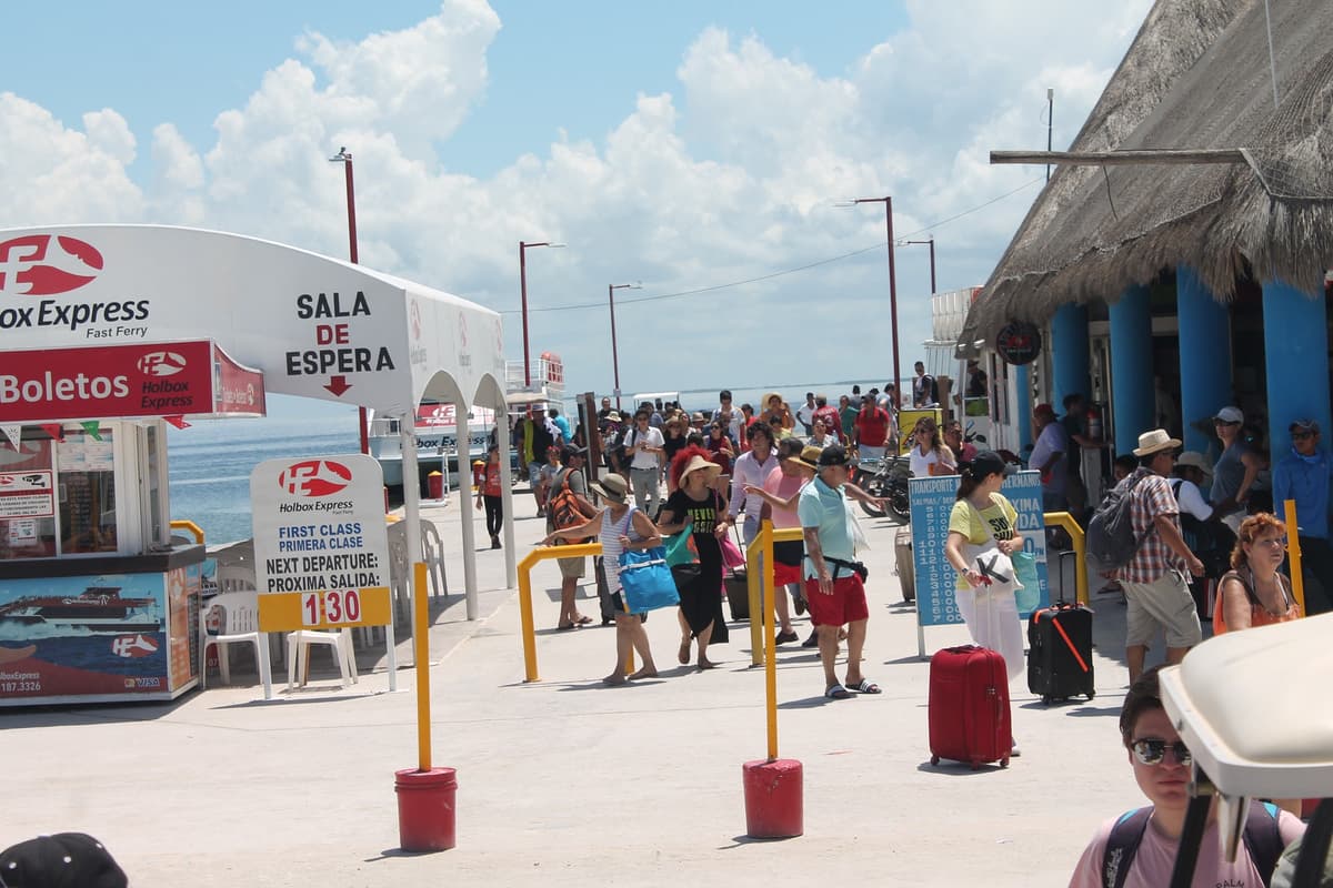 Turismo a reventar en Holbox