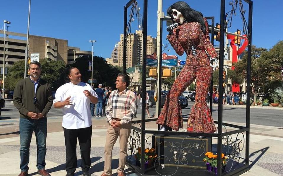 Crean catrina de Selena con motivo del "Día de Muertos"