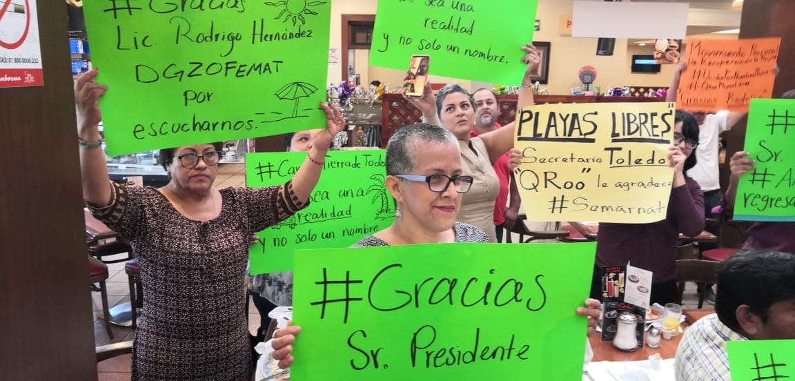 Comienza AMLO a recuperar las playas privatizadas a los quintanarroenses