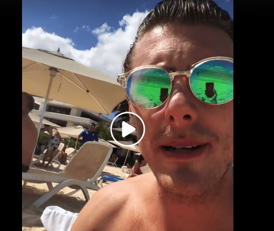 Youtuber Lord Banquetas presume borracho las calles de Playa del Carmen