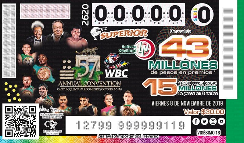 Homenajean a dos boxeadores cancunenses en billete de Lotería