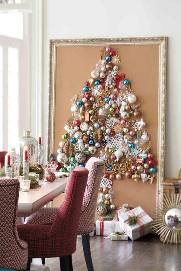 Árboles de Navidad en la pared, la nueva tendencia