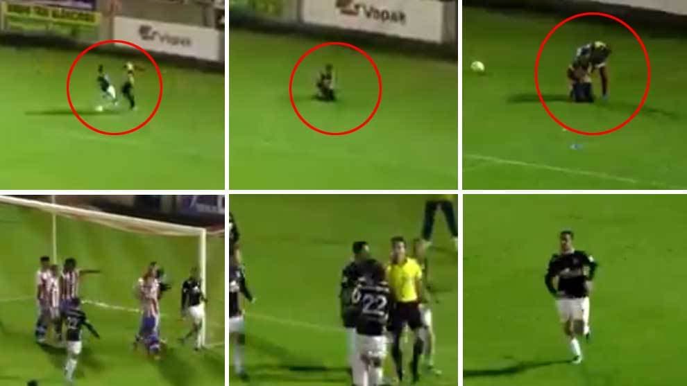 Futbolista ‘golpeó’ en el estómago a niño recogebalones y tuvo que salir del campo llorando