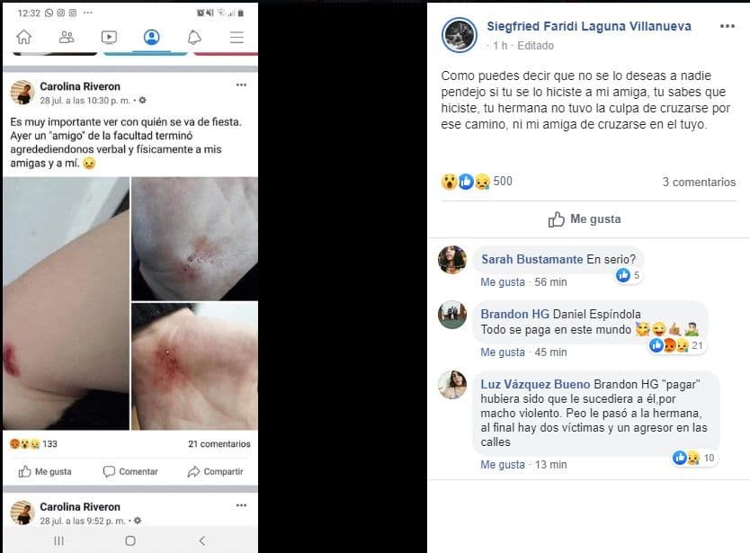 Hermano de Karen, la chica recién encontrada, es acusado en Facebook de golpear a una mujer