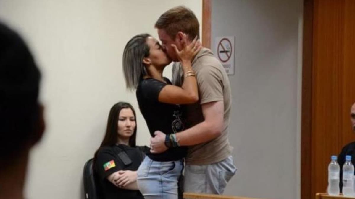 Mujer perdona a su exnovio y lo besa en pleno juicio; le disparó 5 veces