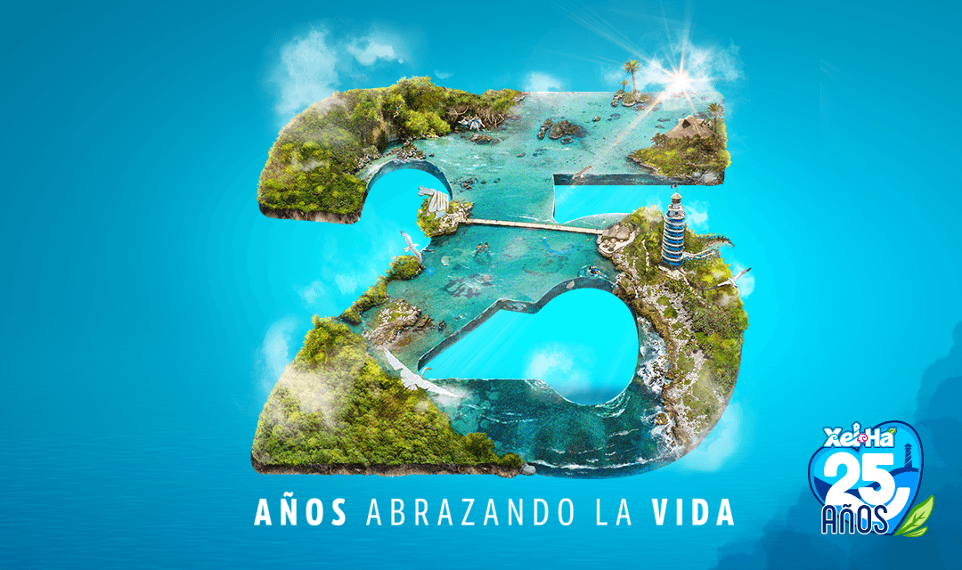 Xel-Há cumple 25 años "abrazando la vida"