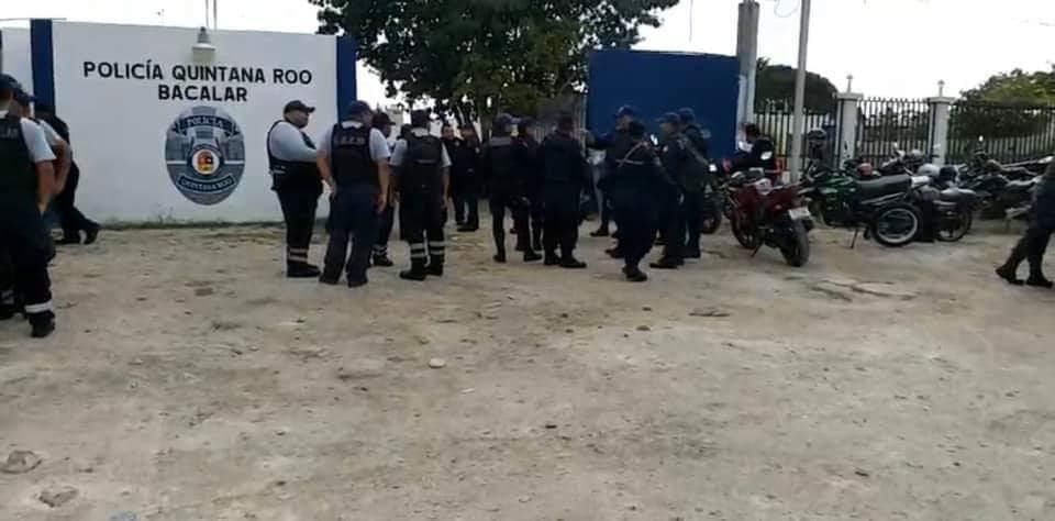 ¡Otra vez! Bacalar se queda sin policías; se van a paro