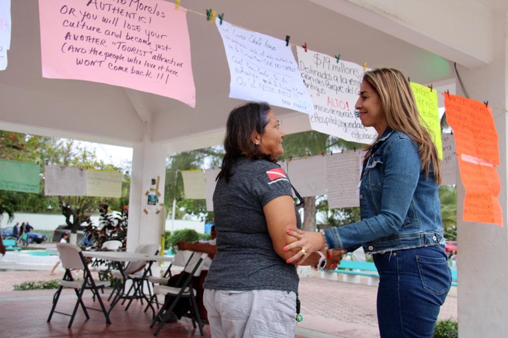 Se delata Marybel como causante de falsa protesta en Puerto Morelos