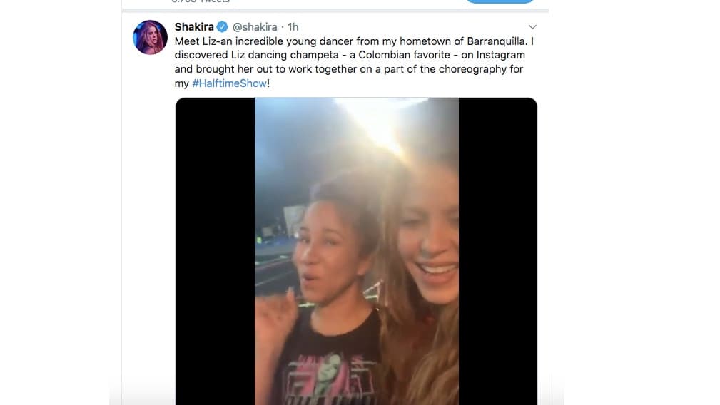 Joven bailará junto a Shakira en medio tiempo de Super Bowl gracias a su instagram