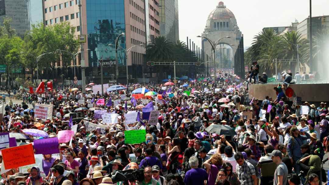 Así ha transcurrido la marcha del 8 de marzo en la CDMX