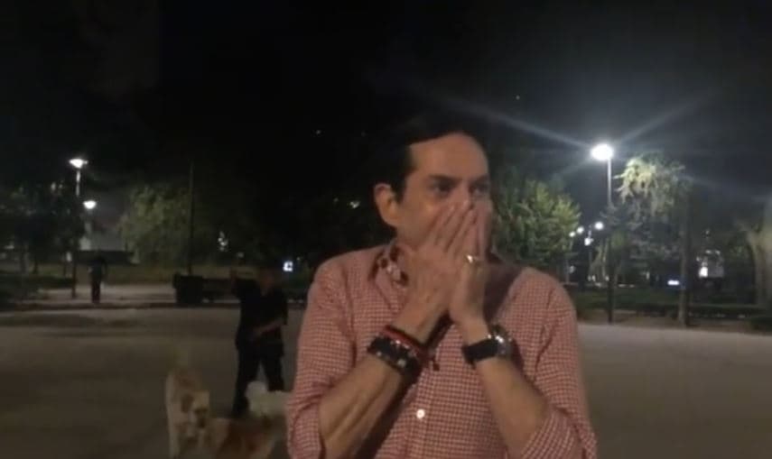 VIDEO: Al borde de las lágrimas, "Pepillo" Origel reporta balacera en Polanco