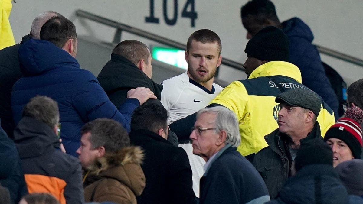 Eric Dier se lanza contra un racista en la eliminación de los Spurs