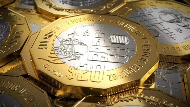Así es la nueva moneda de 20 pesos alusiva a los 500 años de Veracruz