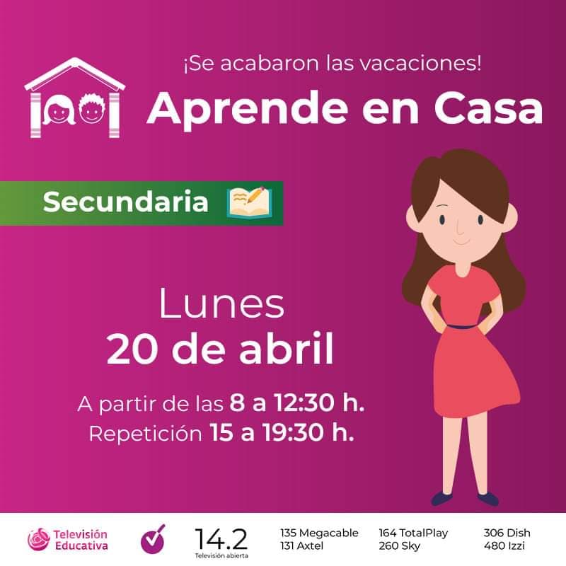 Clases en aislamiento: Ya arrancó programa ‘Aprende en casa’, aquí los horarios