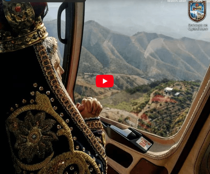 Usan helicóptero oficial para bendecir Querétaro ante pandemia por Covid-19