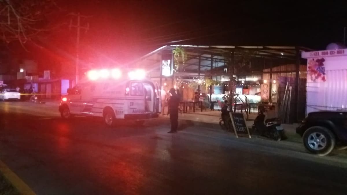 Asalto deja una persona herida de bala en Tulum