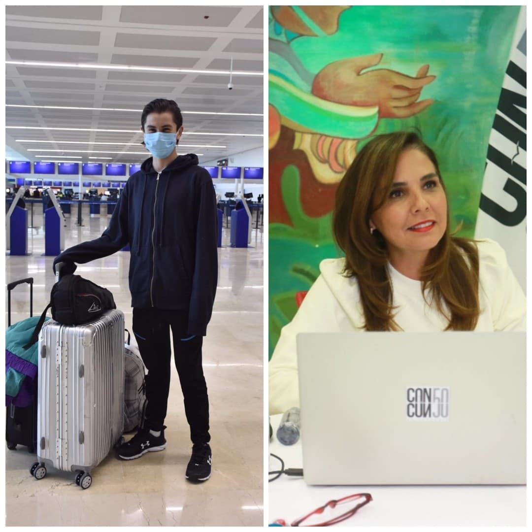 Cancunense varado en Europa es rescatado por Mara Lezama