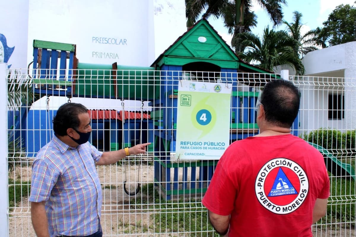 Concluyen supervisión de refugios anticiclónicos en Puerto Morelos