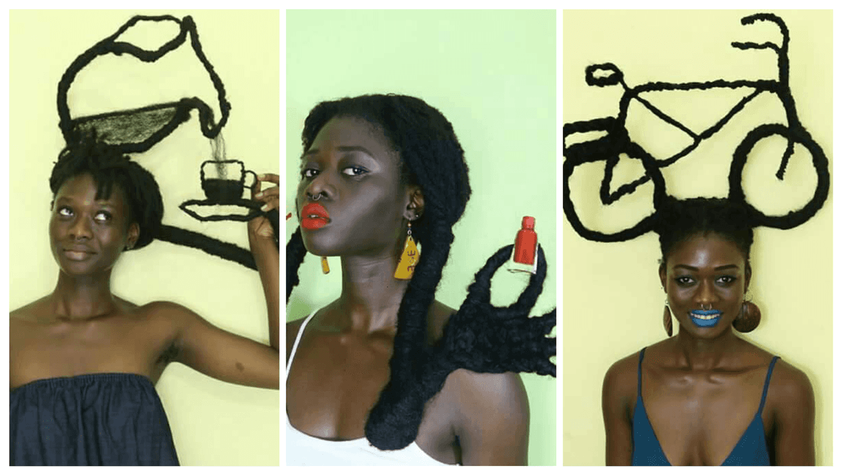 ¡Con su cabello! Influencer recrea diversos personajes y objetos; se vuelve viral