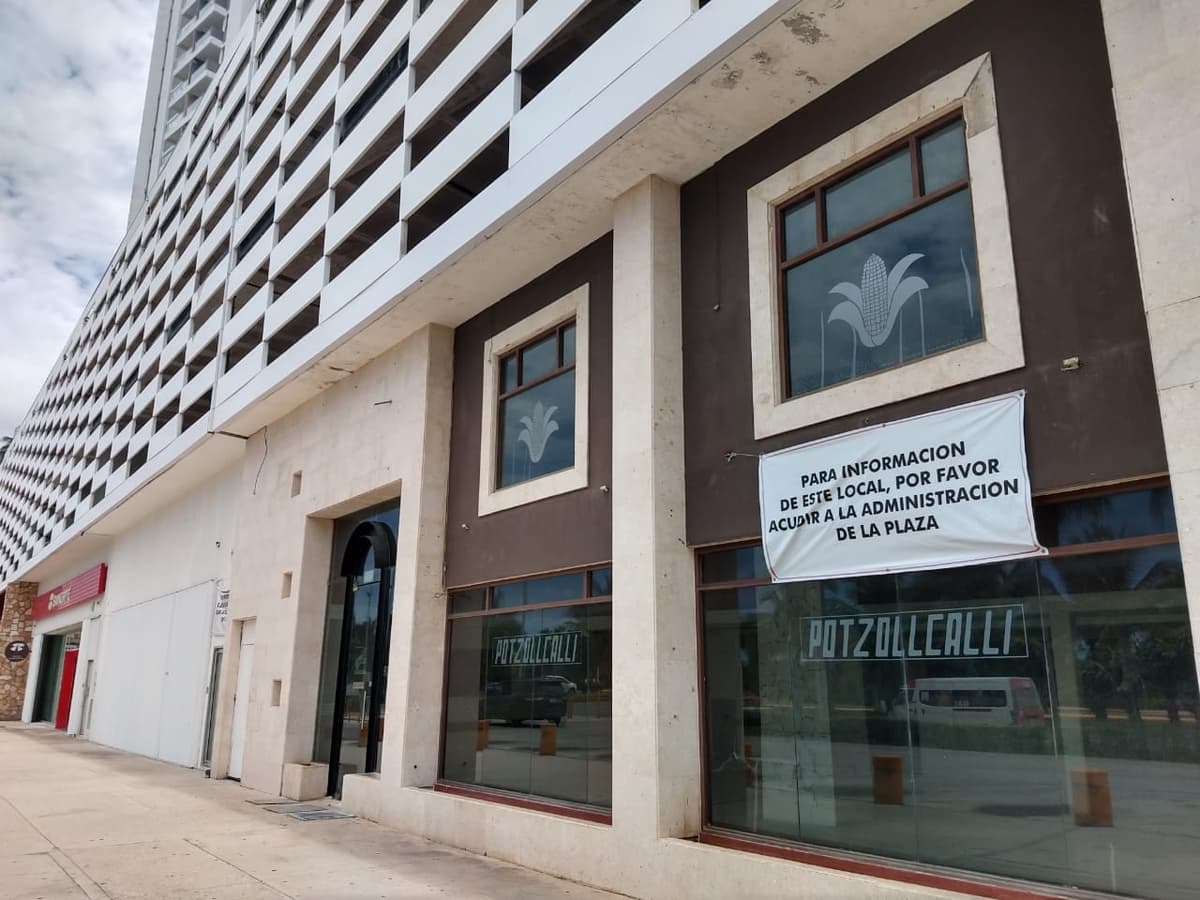 ¡Adiós Potzollcalli! Cierran varios negocios en Las Américas de Cancún