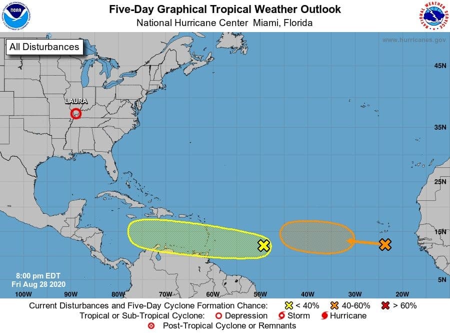 Se teme formación de dos nuevos huracanes, al alinearse ondas tropicales